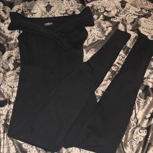 Off the should jumpsuit